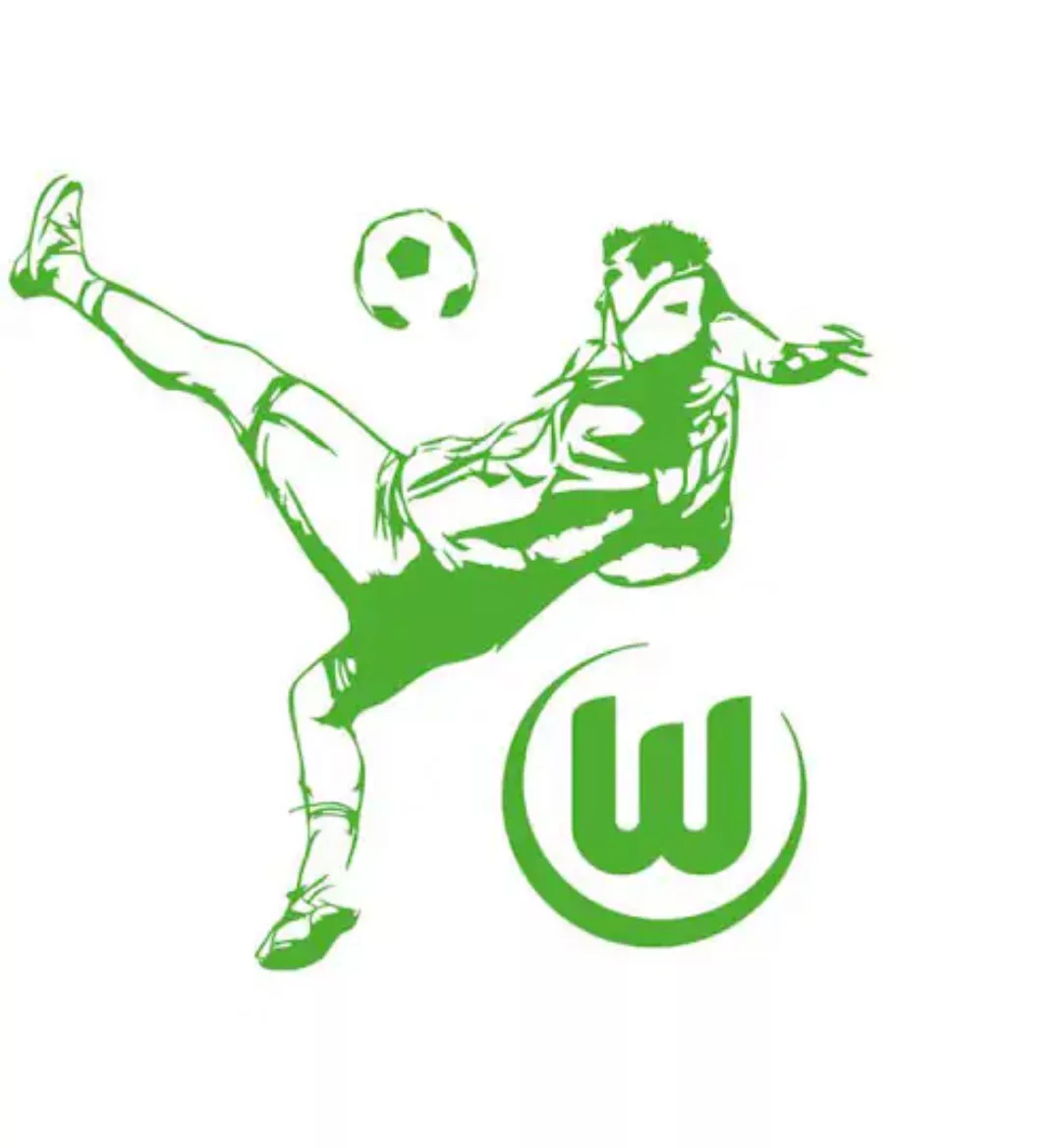Wall-Art Wandtattoo »VfL Wolfsburg Fußballspieler«, (1 St.), selbstklebend, günstig online kaufen