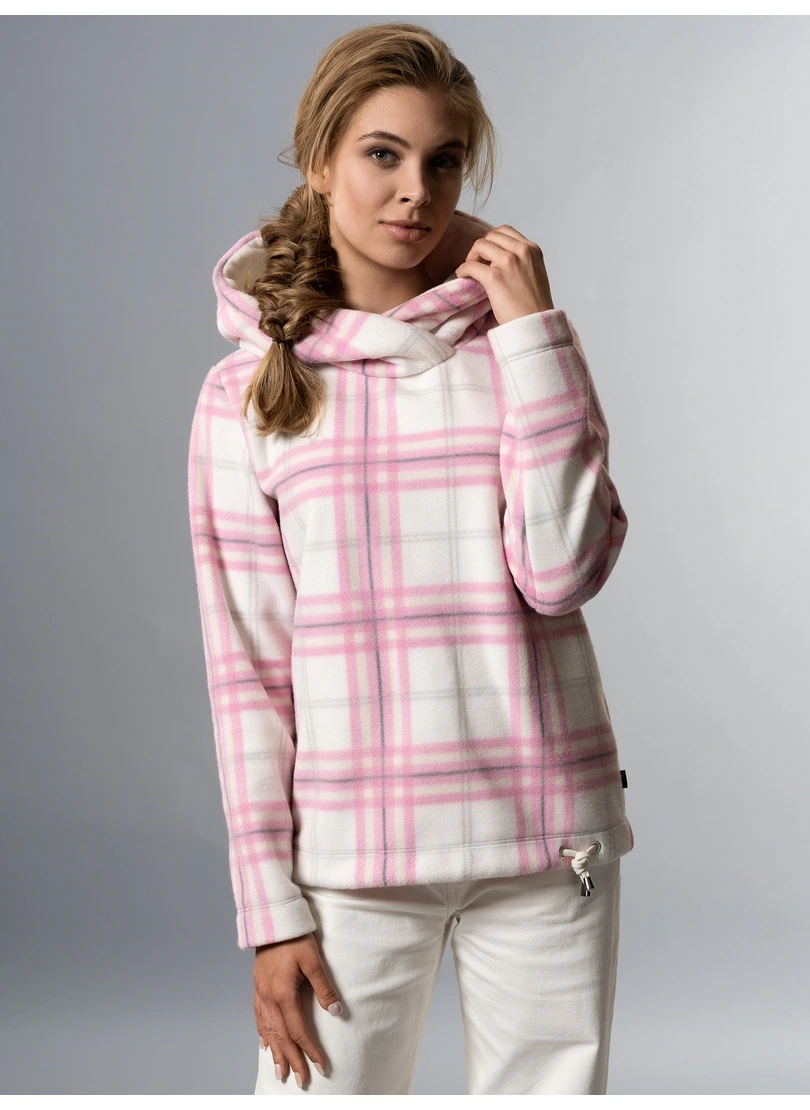 Trigema Kapuzensweatshirt "TRIGEMA Fleece-Hoodie mit Karo-Muster" günstig online kaufen