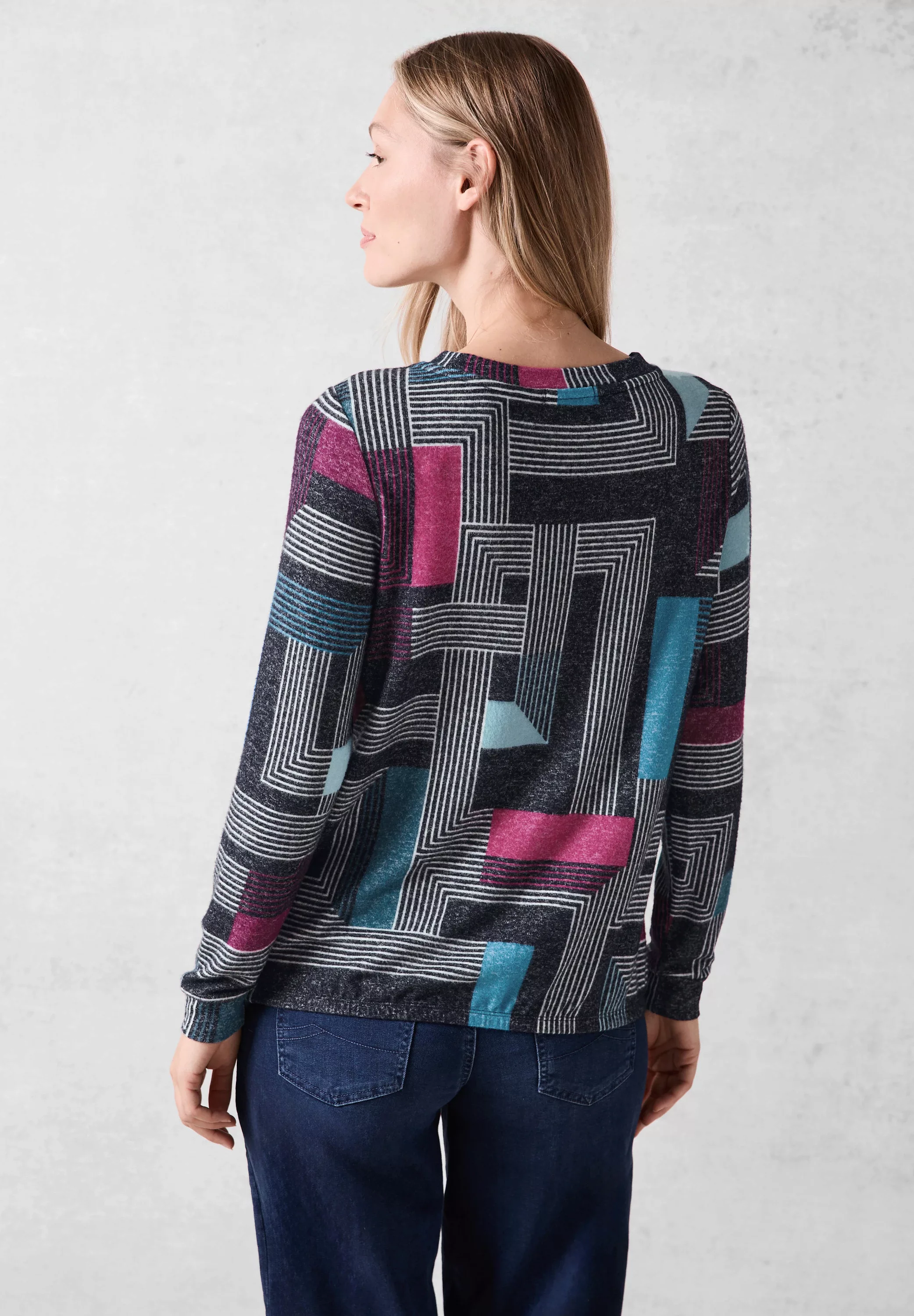 Cecil Strickpullover, mit grafischem Design günstig online kaufen