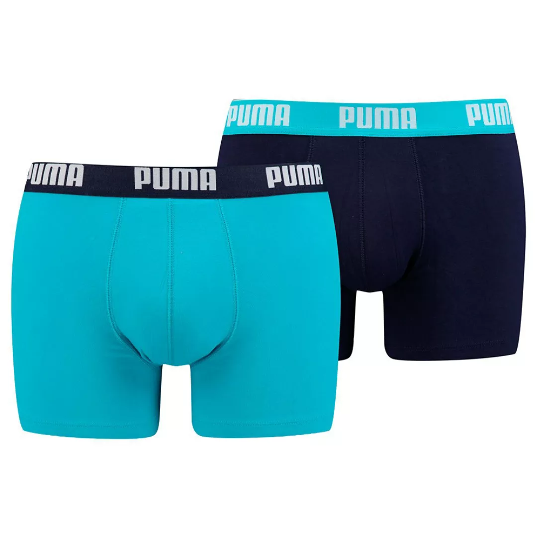 Puma 2-er Set Basic Boxer Blau & Türkis günstig online kaufen