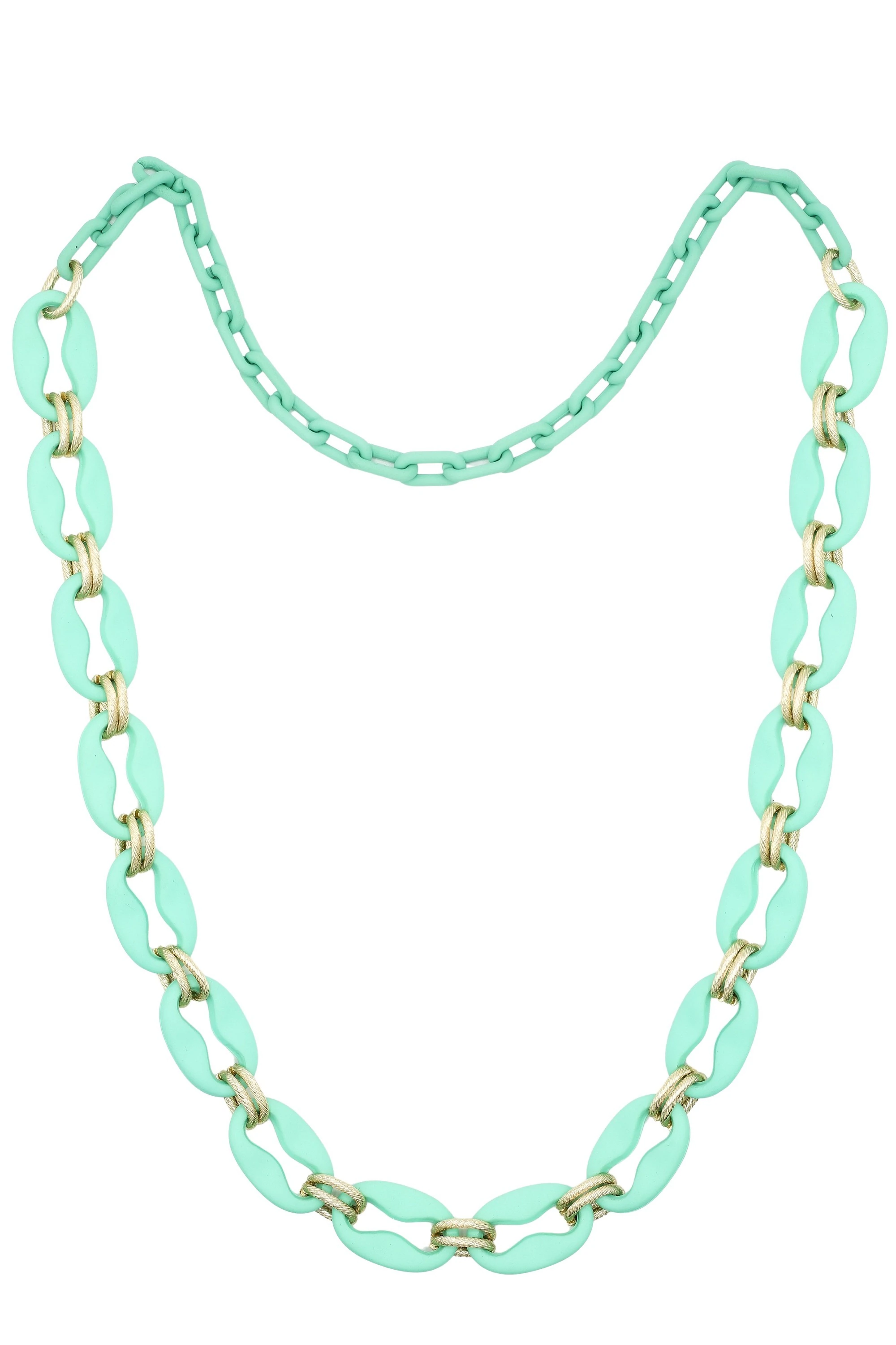 COLLEZIONE ALESSANDRO Lange Kette "Blue Breeze", sommerliche Gliederkette günstig online kaufen