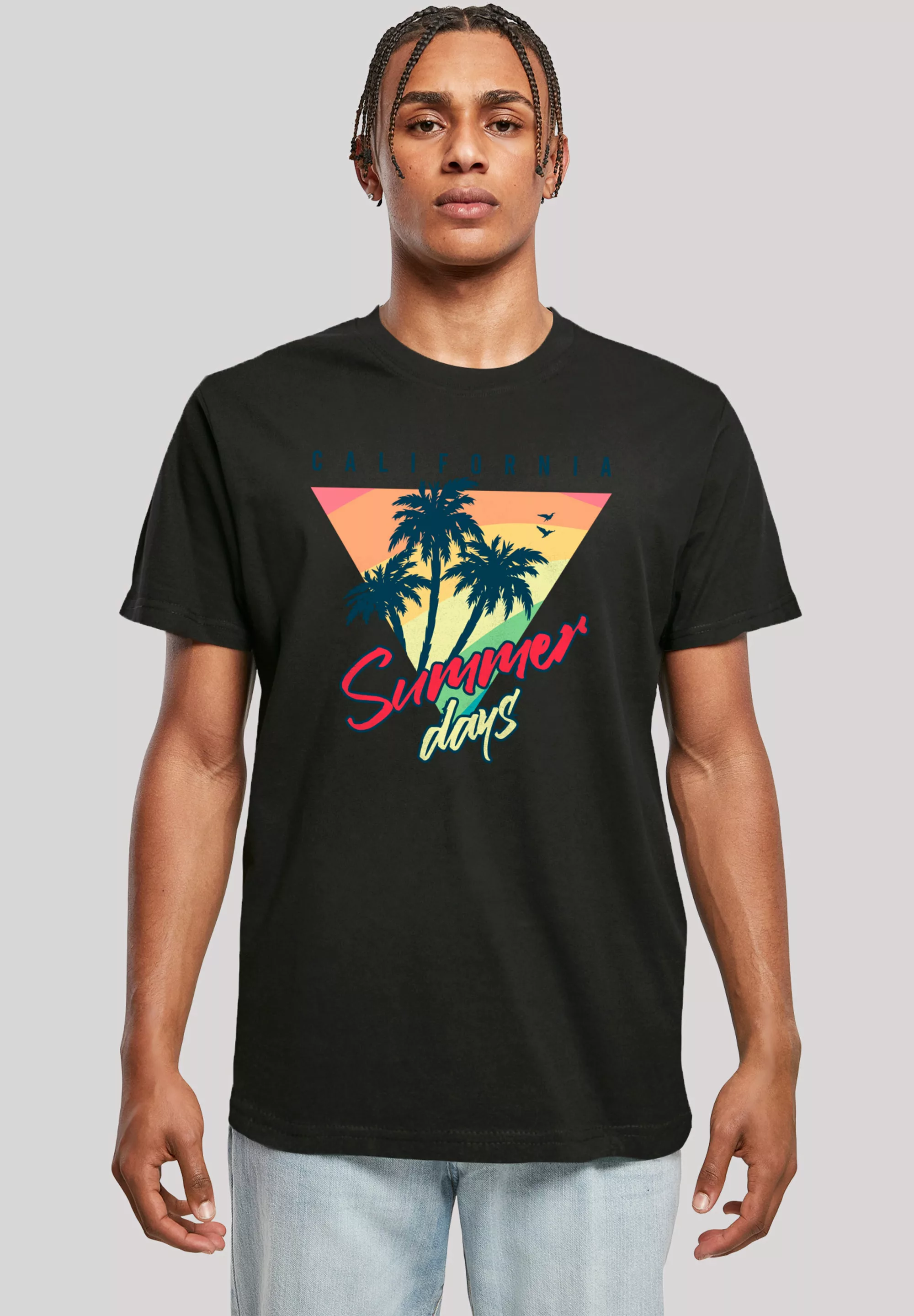 F4NT4STIC T-Shirt "California Palmen Retro", Premium Qualität günstig online kaufen