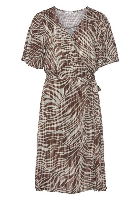 LASCANA Wickelkleid mit Alloverdruck, kurzes Sommerkleid im Animalprint, St günstig online kaufen