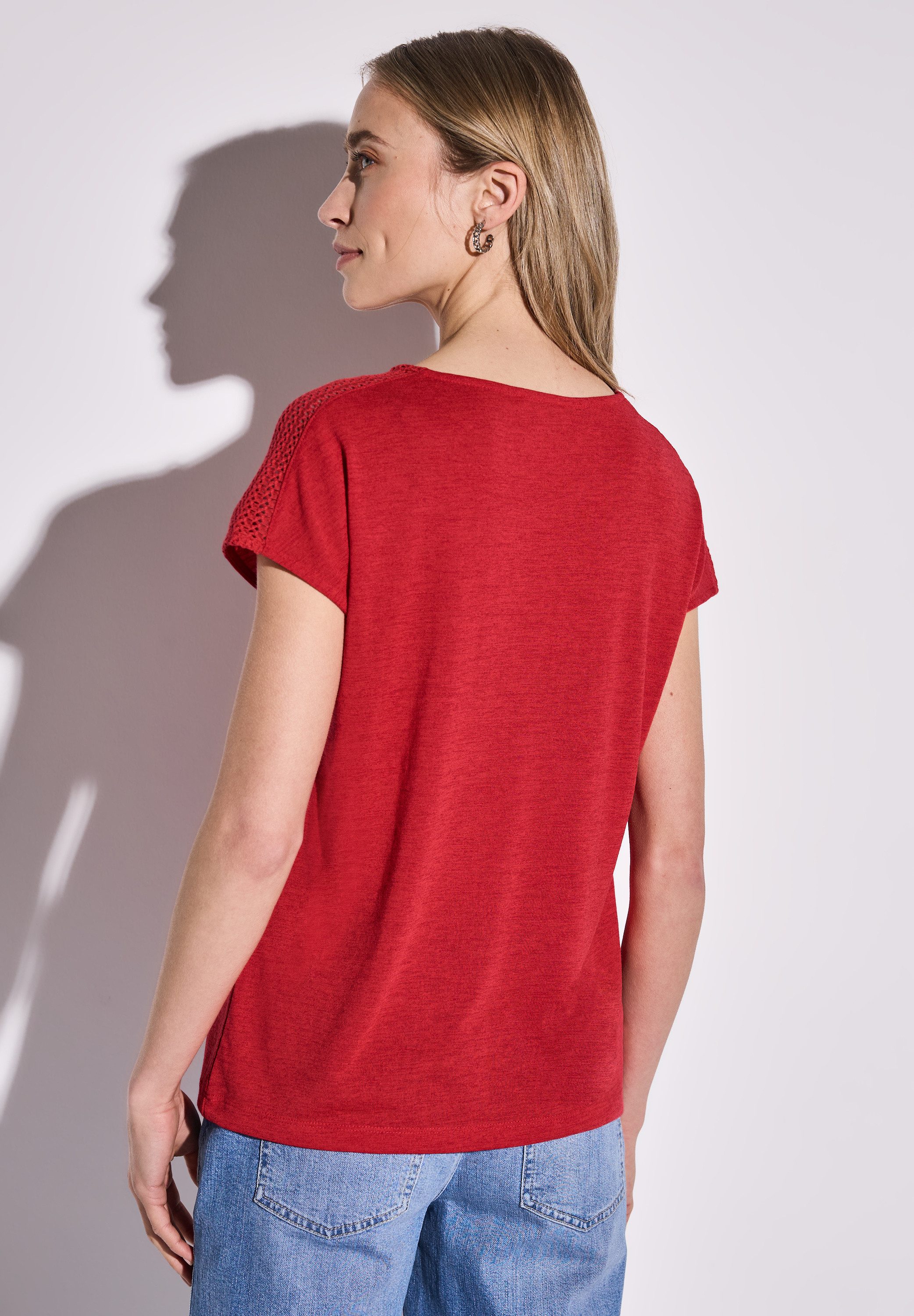 STREET ONE T-Shirt, mit U-Boot-Ausschnitt günstig online kaufen
