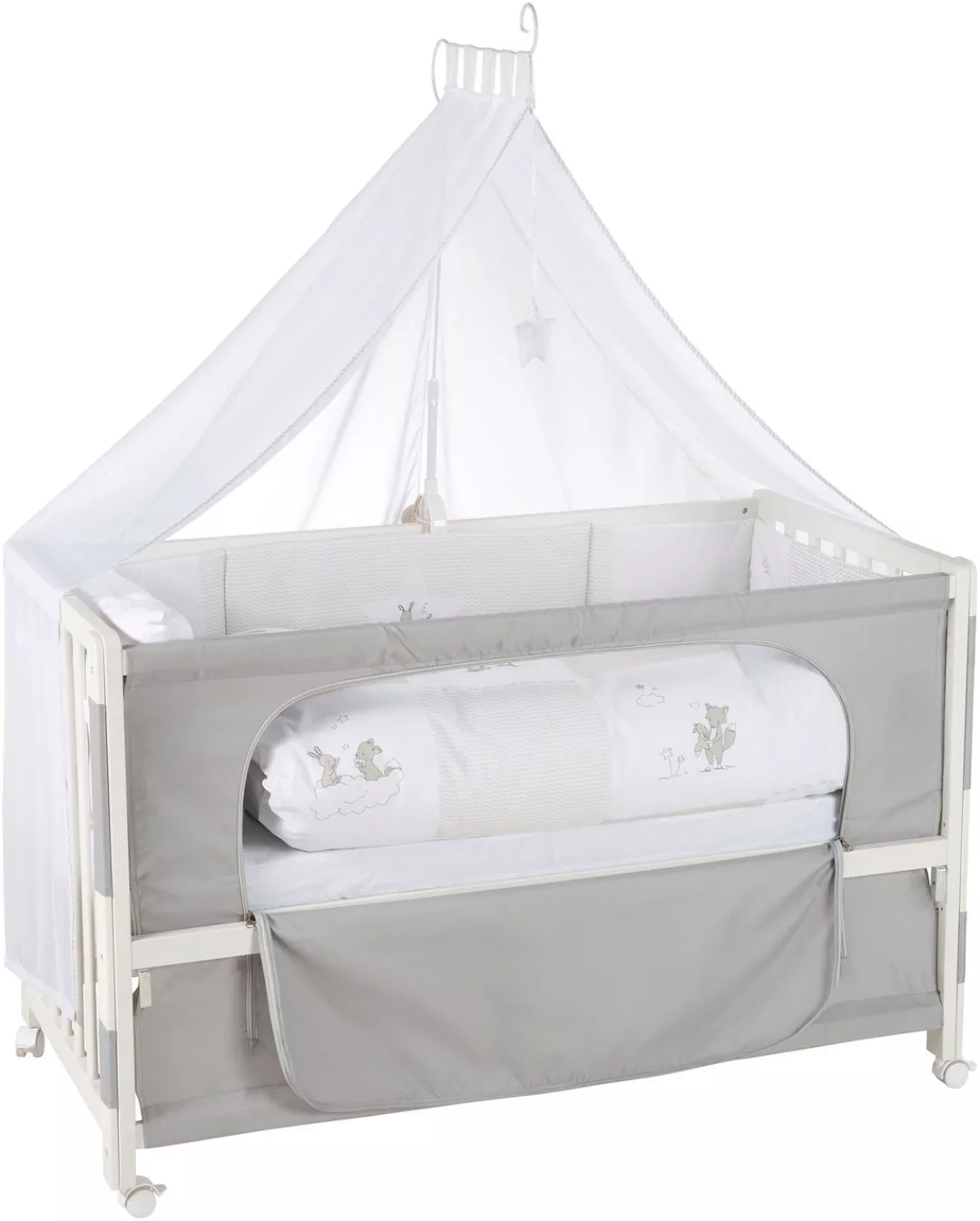 roba® Babybett »Room Bed, Fox & Bunny«, (6 tlg.) günstig online kaufen