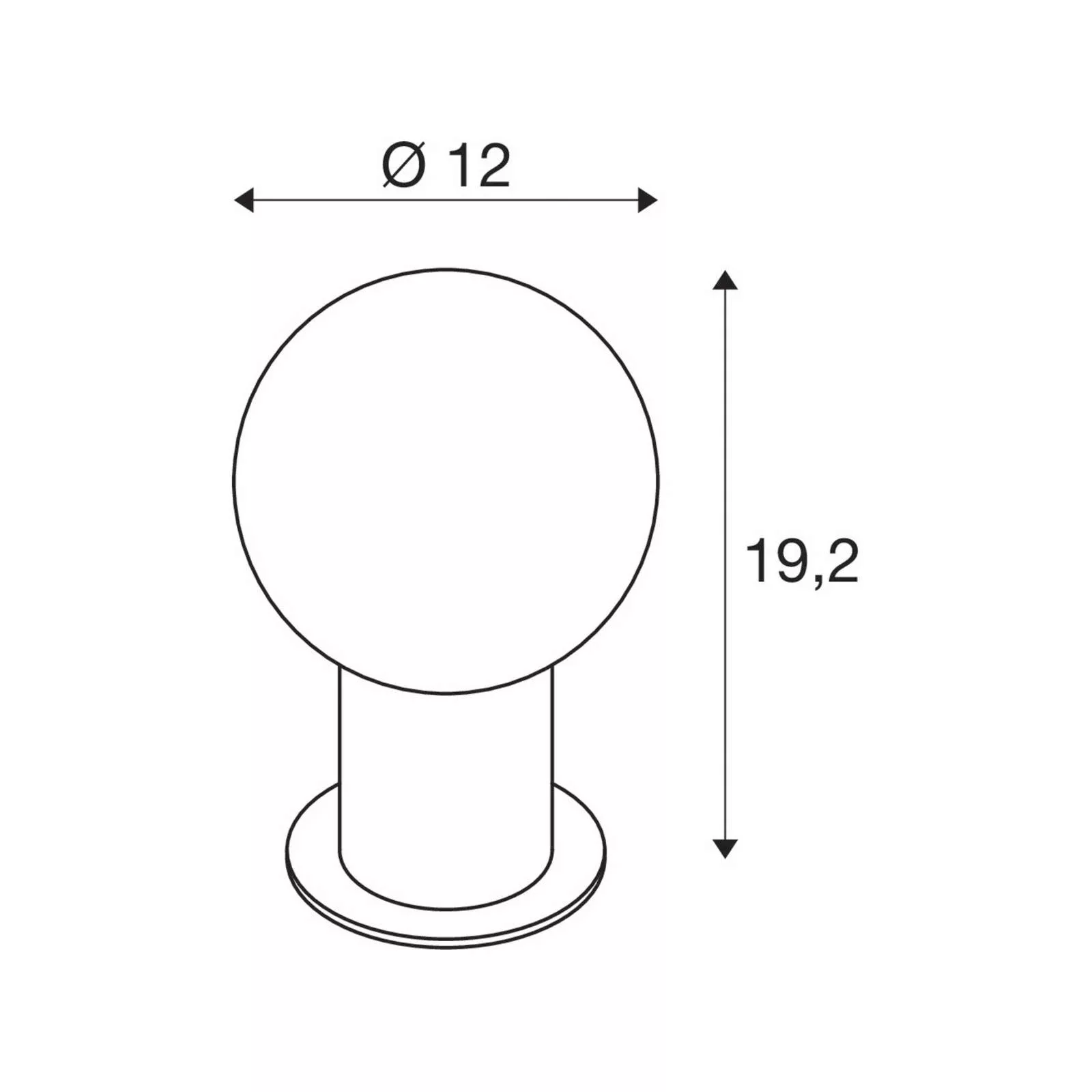 SLV Tischlampe Varyt, weiß, Aluminium, Höhe 19,2 cm günstig online kaufen