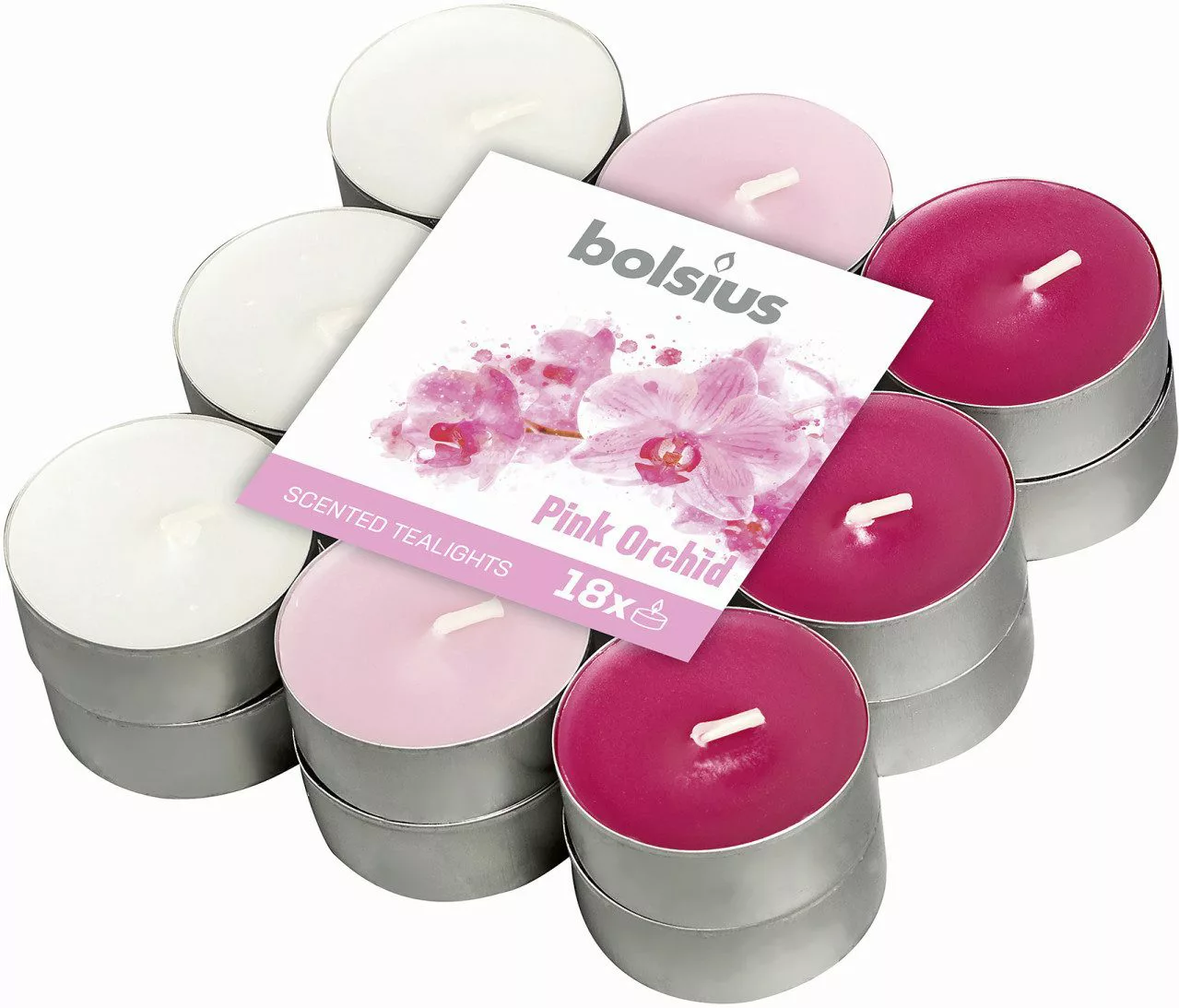 Bolsius Teelicht Bolsius Duftteelichter Pink Orchidee günstig online kaufen