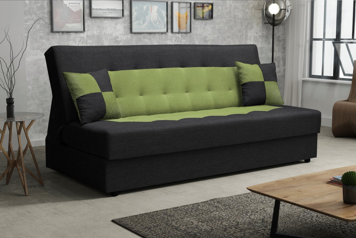 ALTDECOR Sofa POLI, Couch mit Schlaffunktion, Bettkasten, Wohnzimmer günstig online kaufen