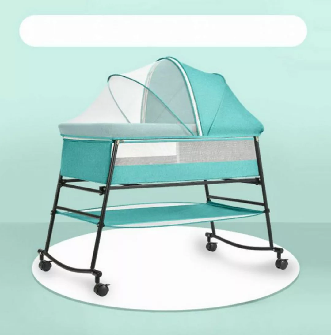 TPFLiving Beistellbett rollbares Babybett Babywiege Liegefläche verstellbar günstig online kaufen