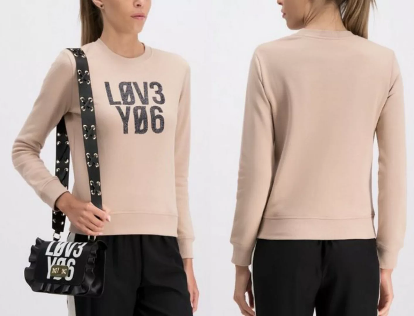 RED VALENTINO Sweatshirt VALENTINO Red Lov3 Y06 Slogan Printed Sweatshirt J günstig online kaufen