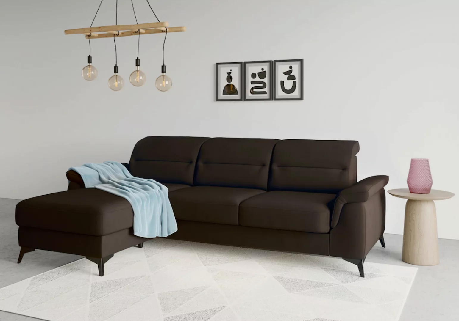 sit&more Ecksofa "Sinatra L-Form", mit Recamiere, optional mit Kopfteilvers günstig online kaufen