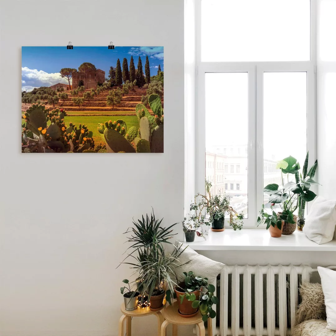 Artland Wandbild "Toskana I", Europa, (1 St.), als Leinwandbild, Poster in günstig online kaufen
