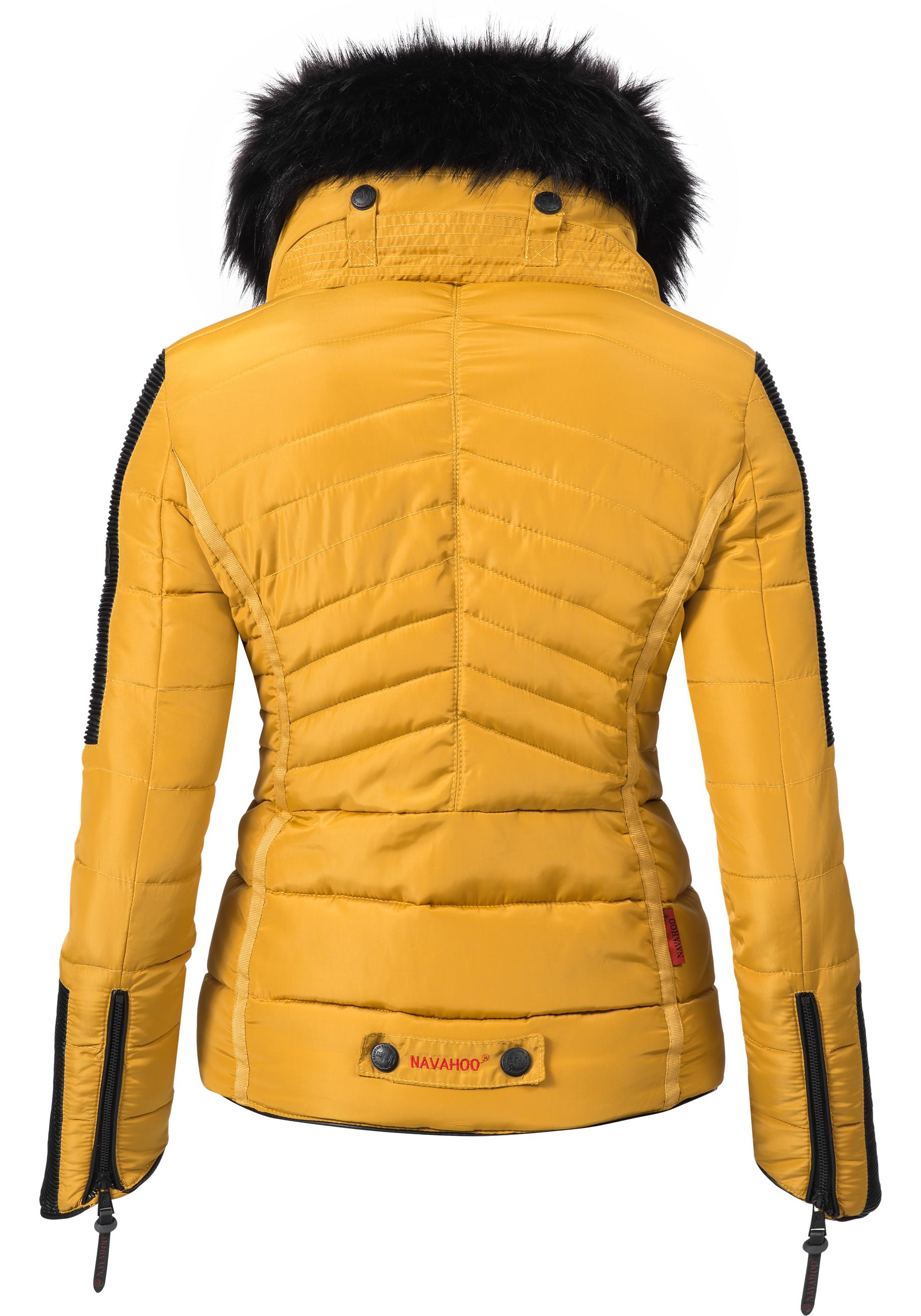 Navahoo Steppjacke "Yuki2", ohne Kapuze, stylische Winterjacke mit edlem Ku günstig online kaufen