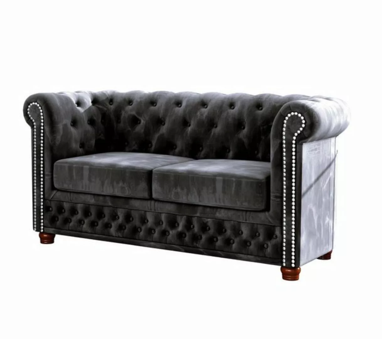 S-Style Möbel 2-Sitzer Leeds Chesterfield Sofa, mit Wellenfederung günstig online kaufen
