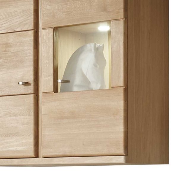 Pharao24 Vitrine Bedforia aus Massivholz günstig online kaufen