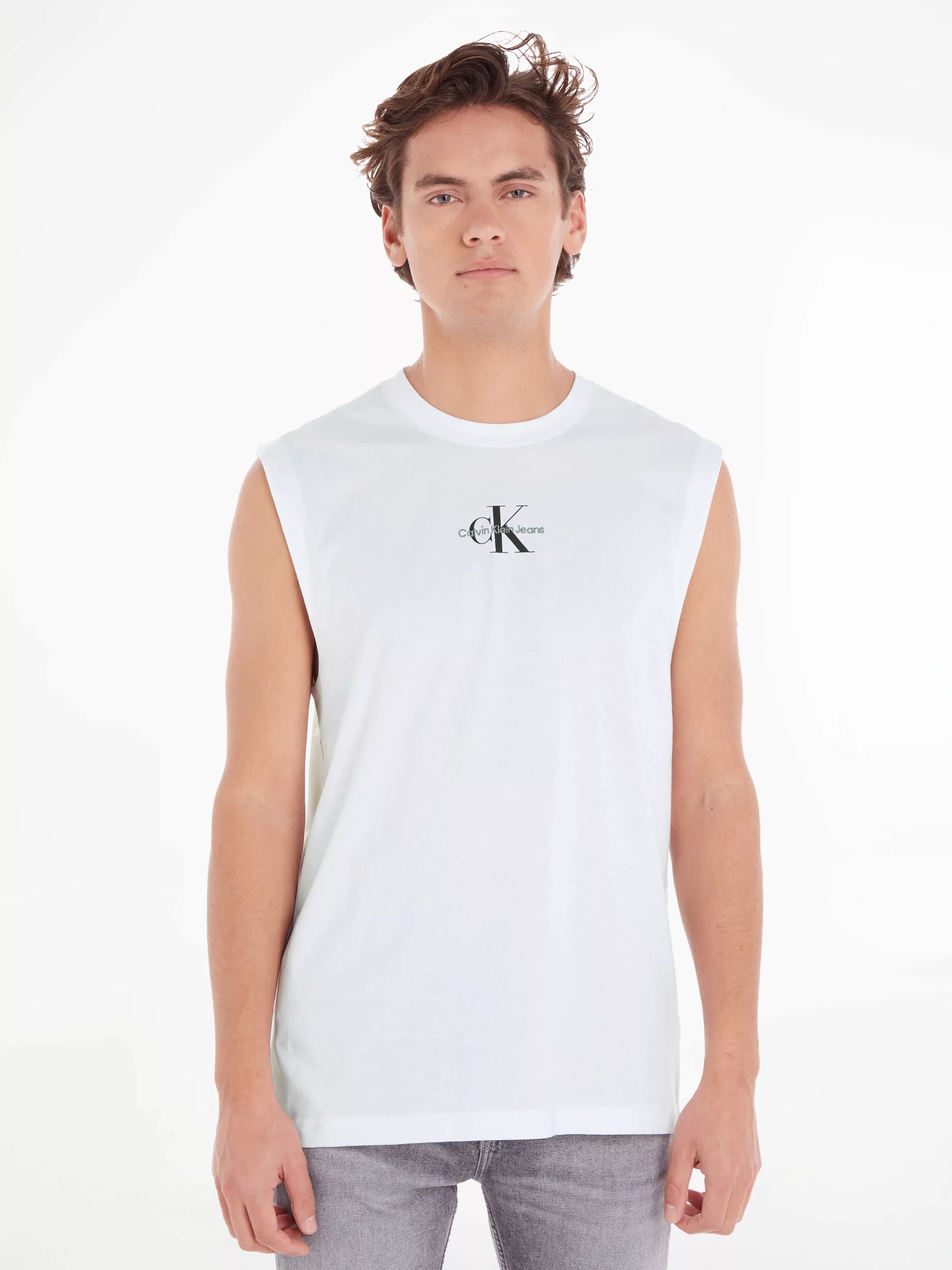 Calvin Klein Jeans T-Shirt MONOLOGO SLEEVELESS TEE mit Markenlabel günstig online kaufen