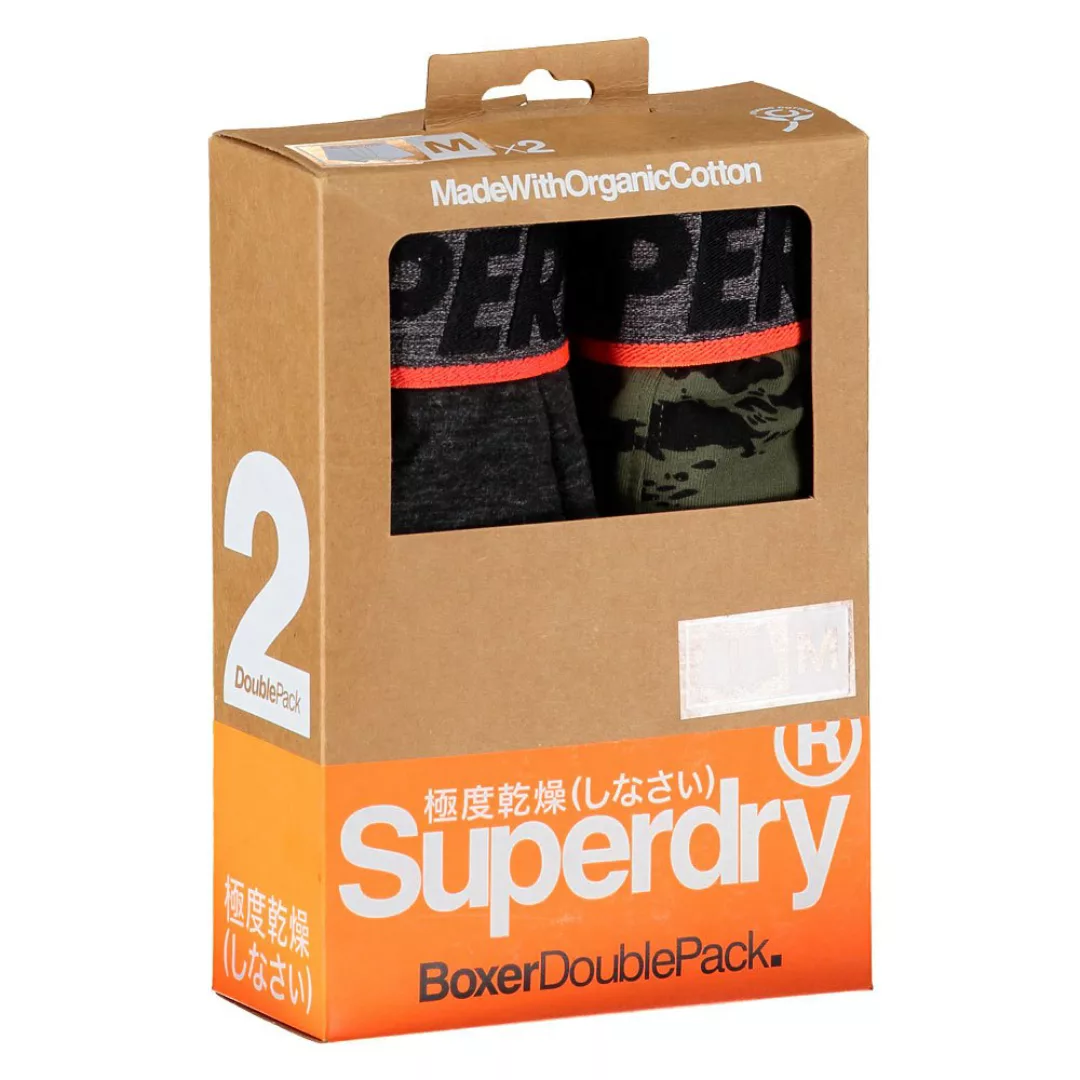 Superdry Bio-baumwolle Boxer 2 Einheiten S Black Feeder Multipack günstig online kaufen