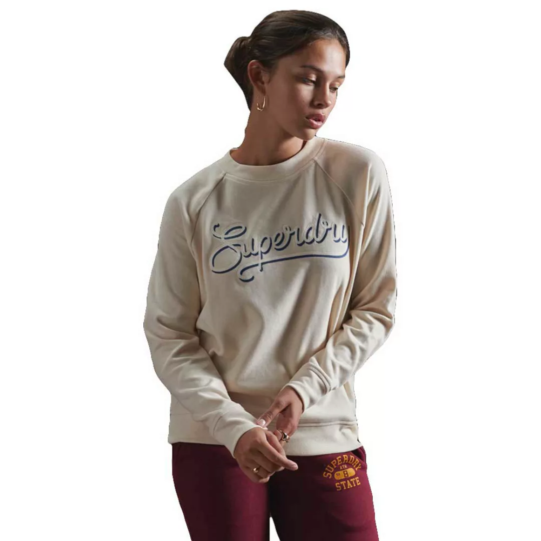 Superdry Super Soft Rib Crew Sweatshirt XL Rice White günstig online kaufen