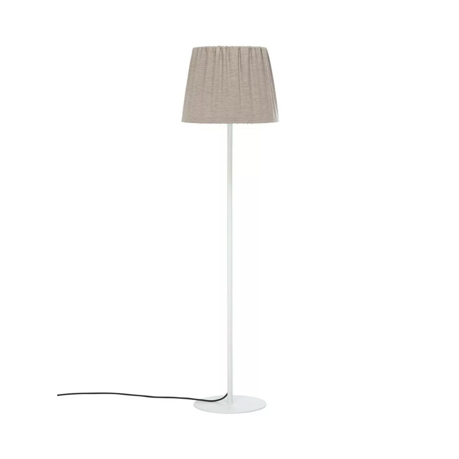 PR Home Agnar Terrassen Outdoor Stehlampe Textil Braun IP44 156x40cm E27 günstig online kaufen