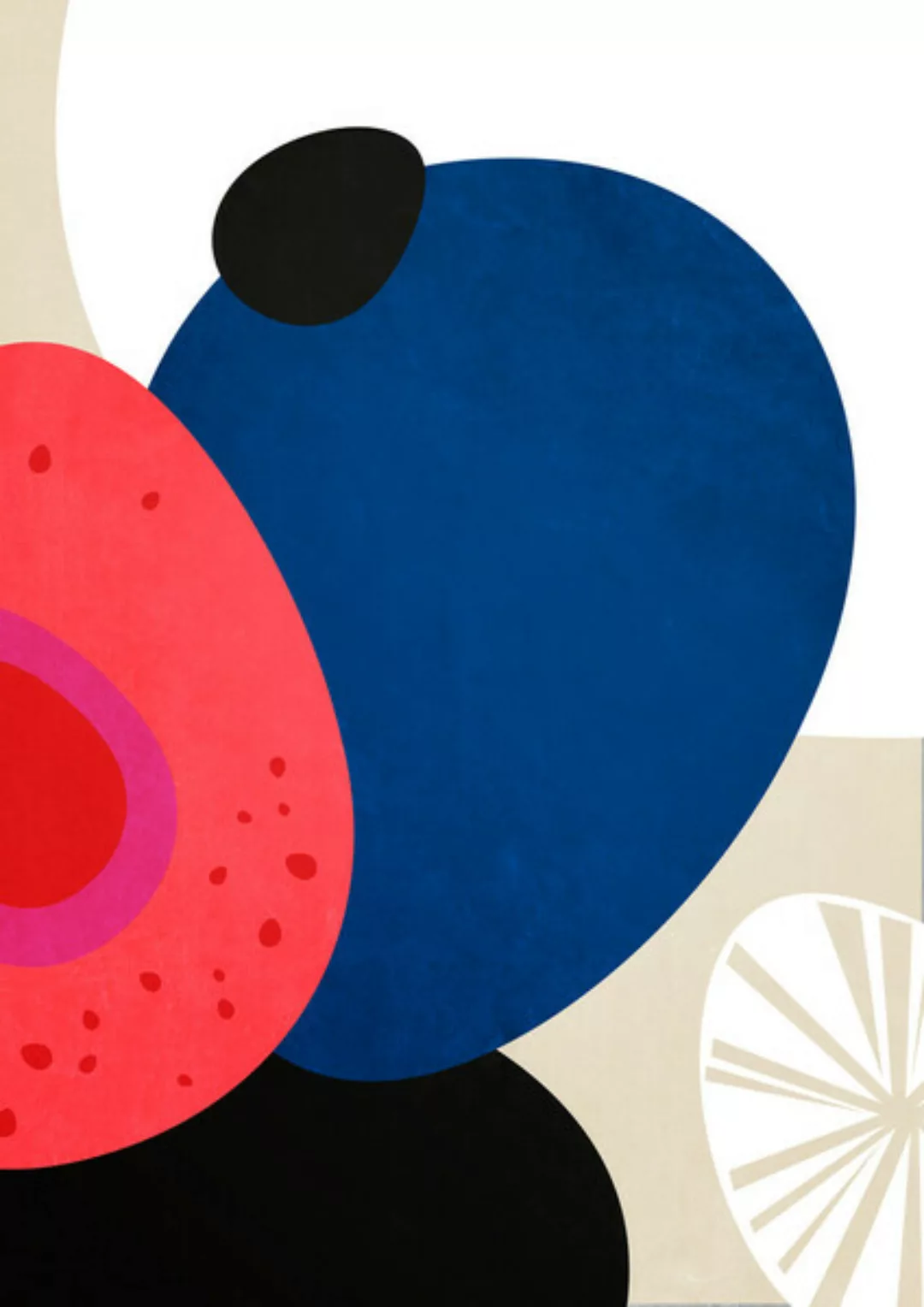 Poster / Leinwandbild - Kieselsteine – Abstrakte Illustration günstig online kaufen