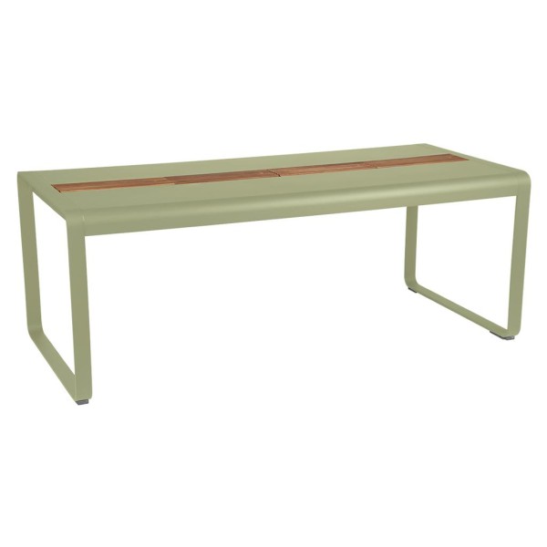 Bellevie Tisch 196 x 90cm mit Aufbewahrung Lindgrün günstig online kaufen