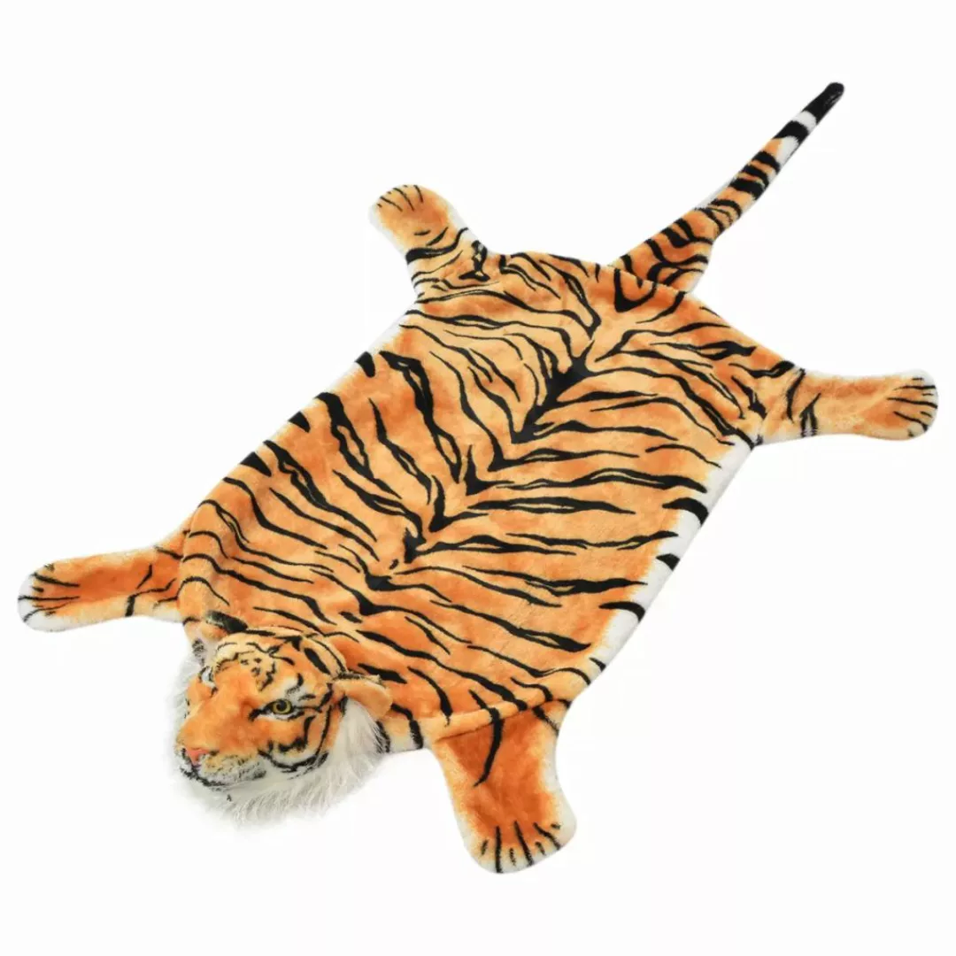 Tigerfell Teppich Plüsch 144 Cm Braun günstig online kaufen