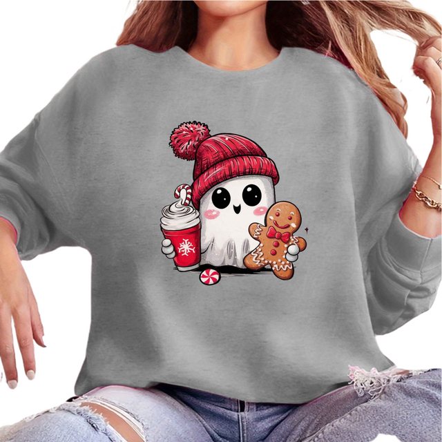 MC Star Weihnachtssweatshirt Weihnachtsbaum-Sweatshirt für Damen, Weihnacht günstig online kaufen