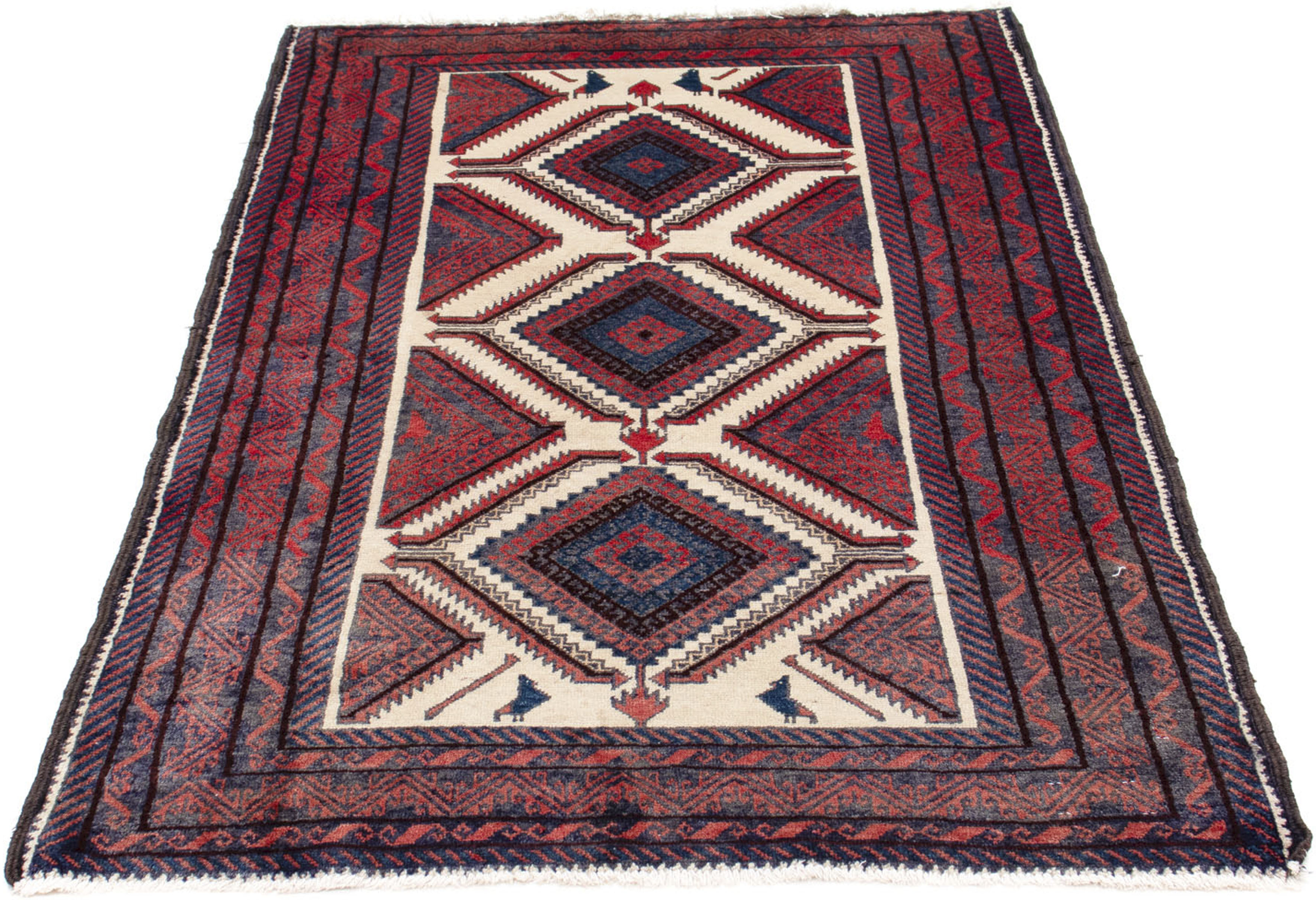 morgenland Orientteppich »Belutsch - 156 x 96 cm - beige«, rechteckig, Wohn günstig online kaufen