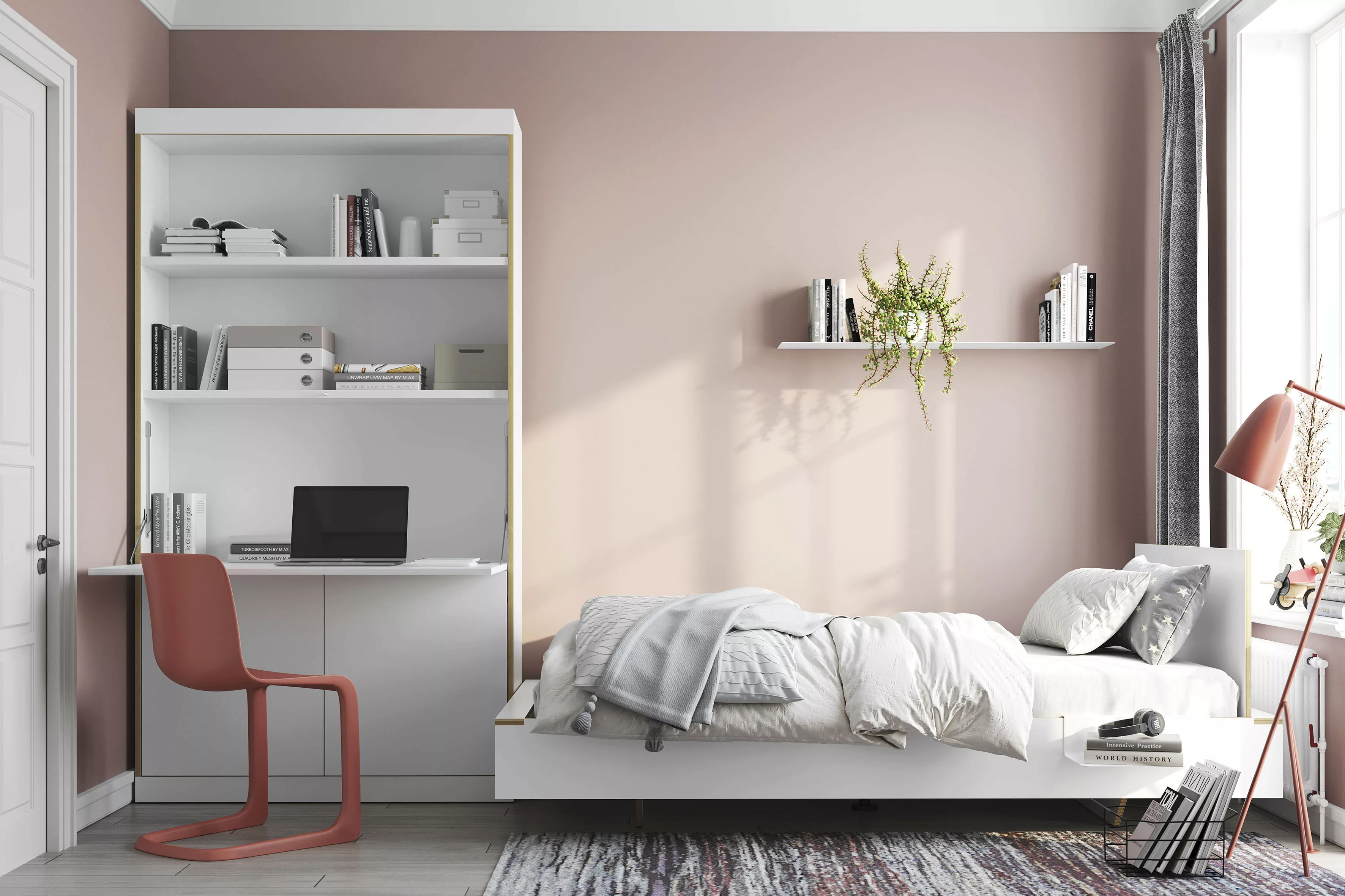 Müller SMALL LIVING Einzelbett FLAI HIGH, Komfort Höhe 40 cm ohne Kopfteil günstig online kaufen