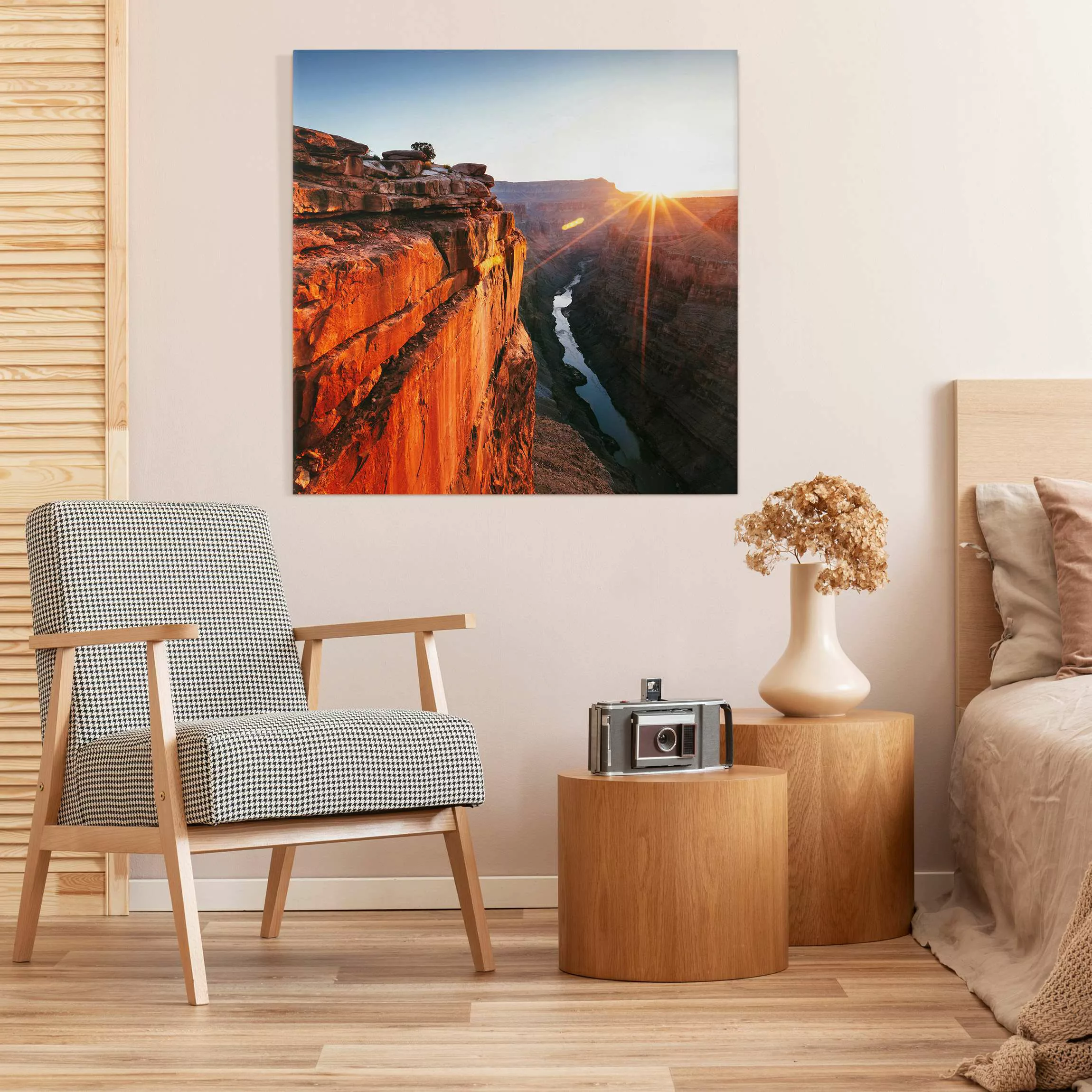 Leinwandbild Sonne im Grand Canyon günstig online kaufen