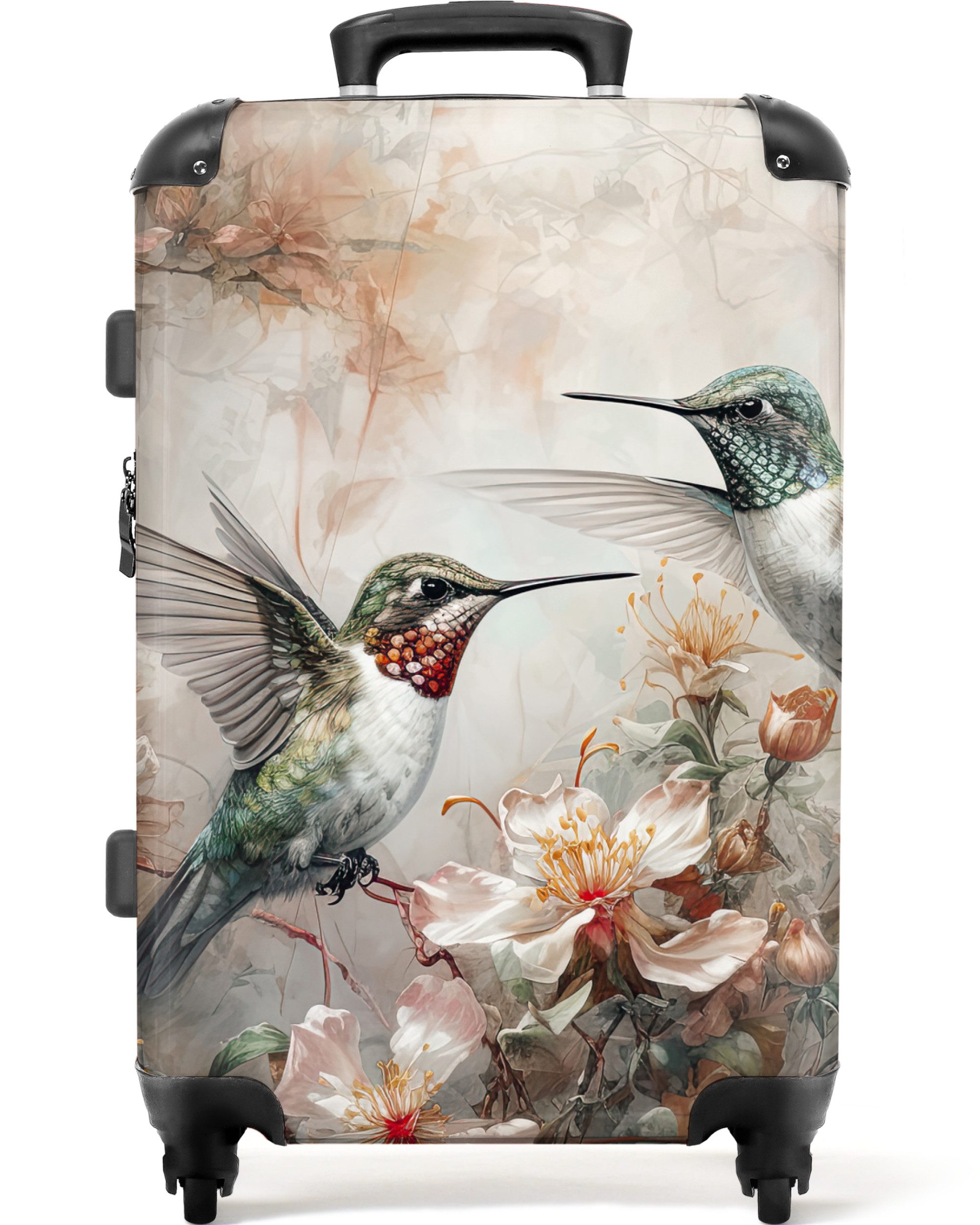 NoBoringSuitcases.com© Hartschalen-Trolley Kolibri - Vögel - günstig online kaufen