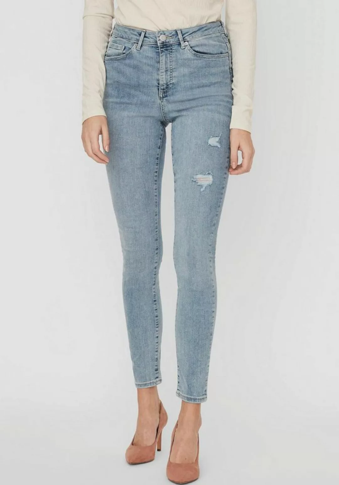 Vero Moda Skinny-fit-Jeans VMSOPHIA HR SKINNY DESTR J AM314 NOOS mit Destro günstig online kaufen