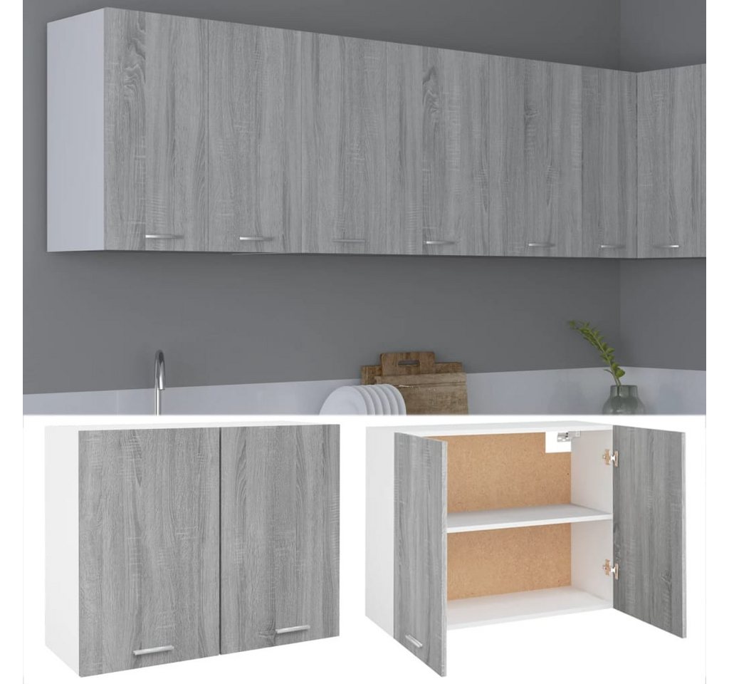 vidaXL Unterschrank Hängeschrank Grau Sonoma 80x31x60 cm Holzwerkstoff günstig online kaufen