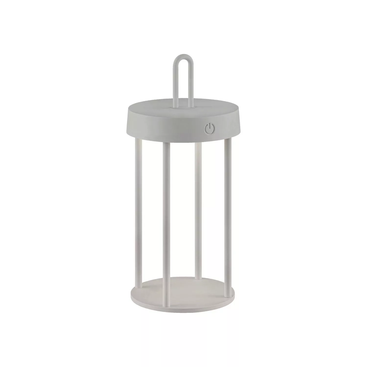 JUST LIGHT. LED-Akku-Tischlampe Anselm grau-beige 28cm Eisen günstig online kaufen