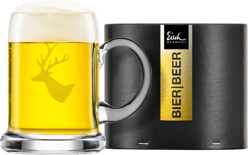 Eisch Bierkrug »CHALET«, (1 tlg.), Hirschmotiv, mundgeblasen, 500 ml, Made günstig online kaufen