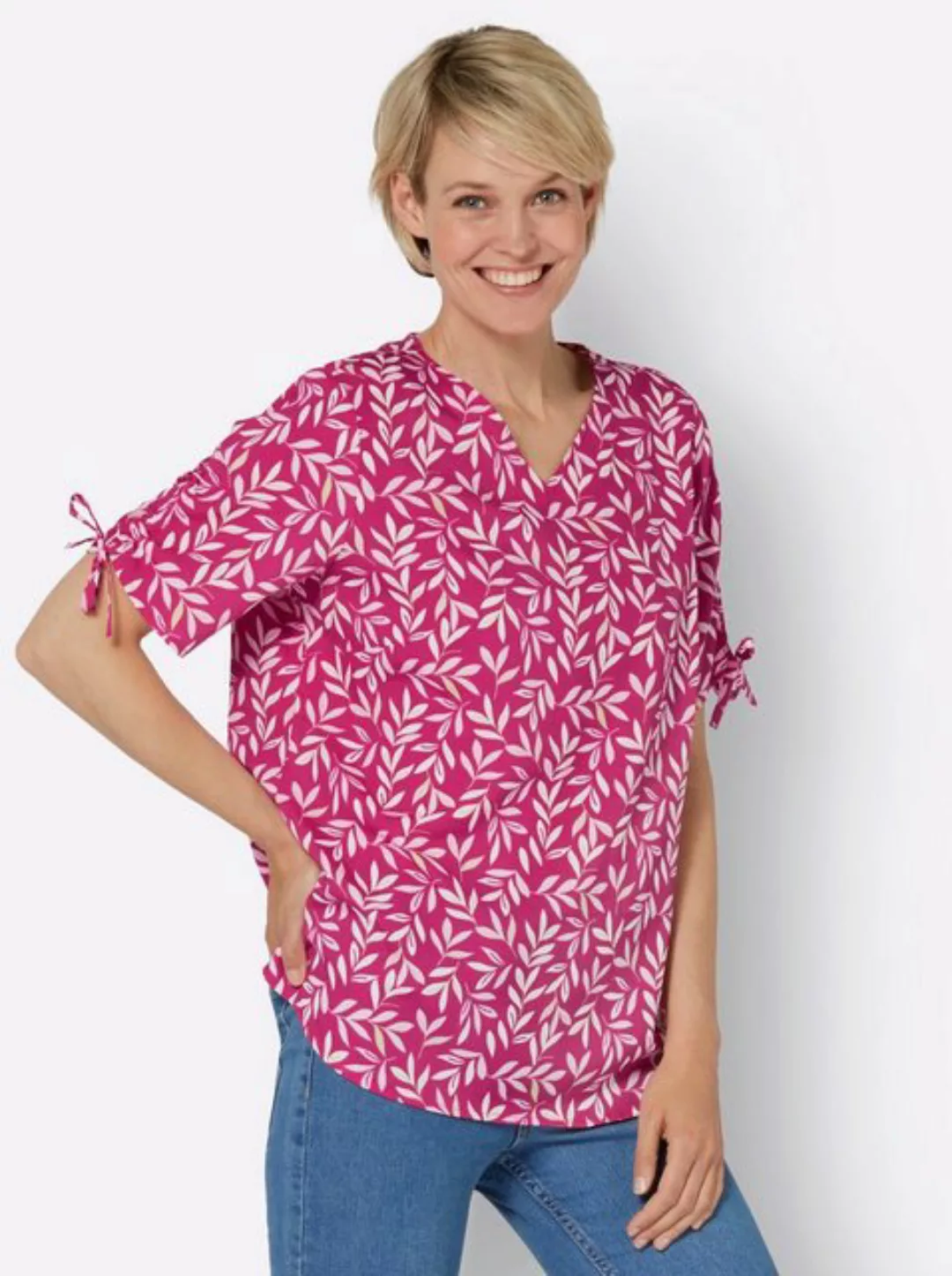 Sieh an! Klassische Bluse Kurzarm-Bluse günstig online kaufen