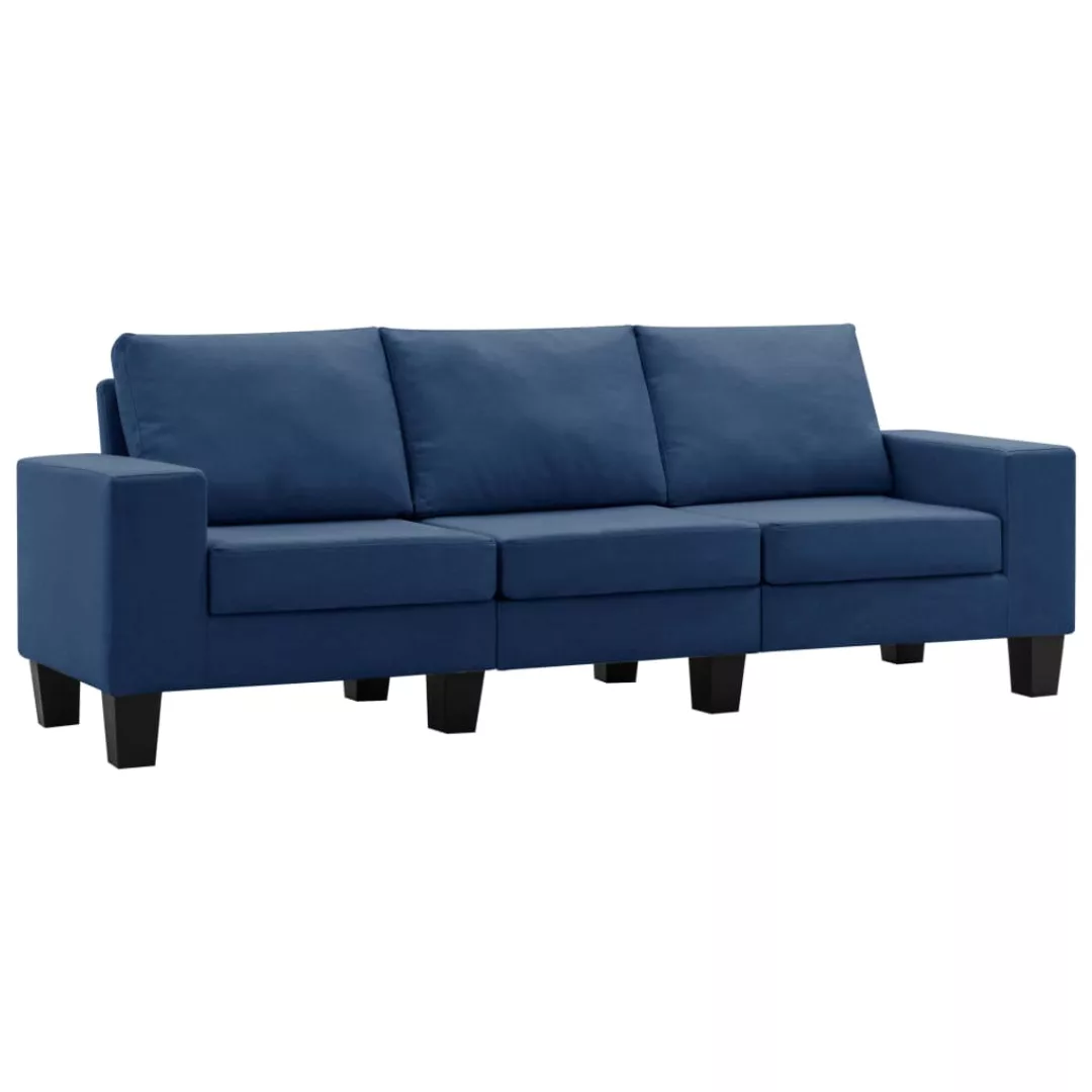 3-sitzer-sofa Blau Stoff günstig online kaufen