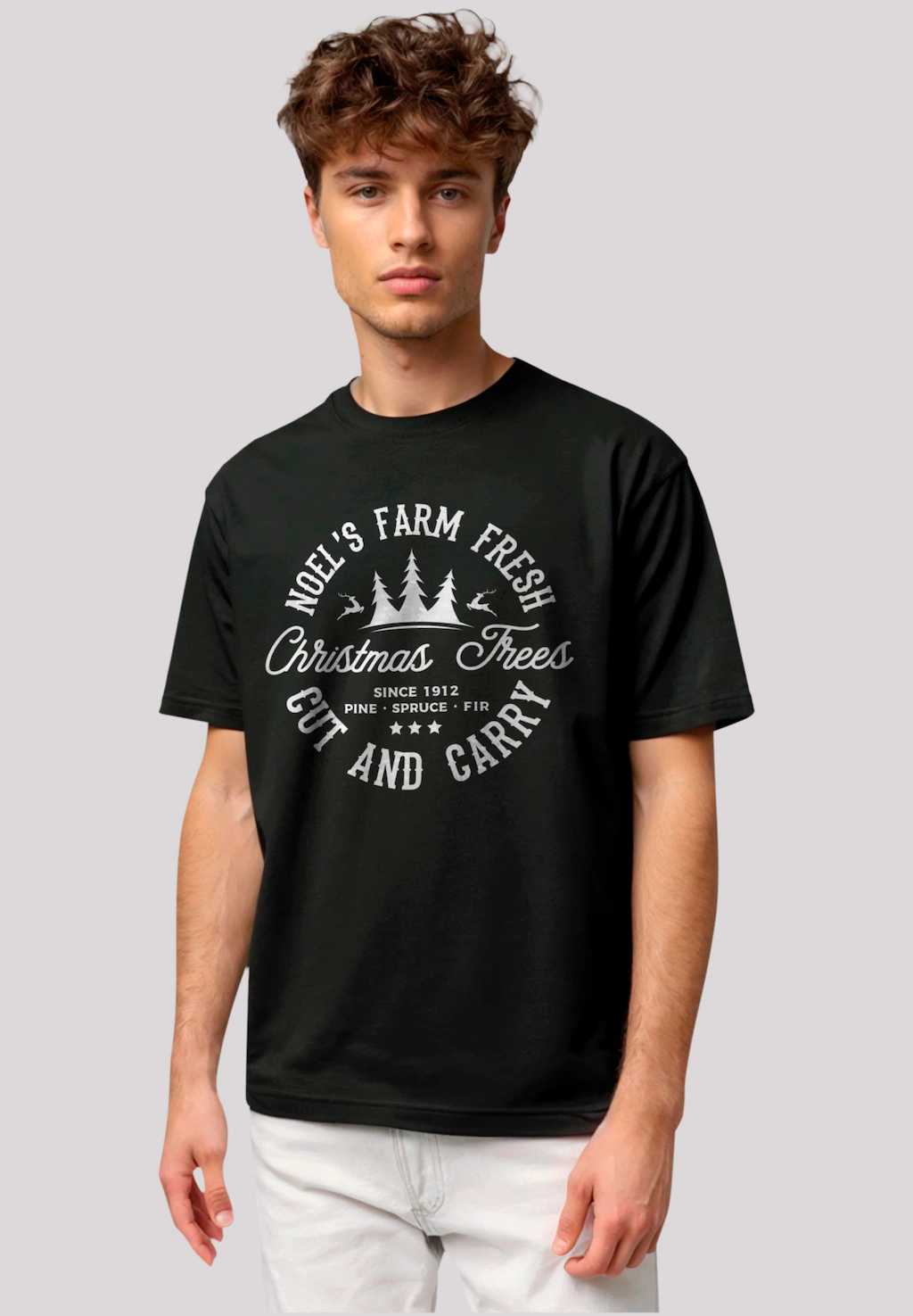 F4NT4STIC T-Shirt "Weihnachts Trees Farm Retro Sign", Premium Qualität günstig online kaufen