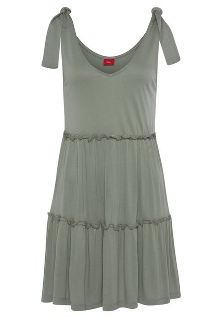 s.Oliver Jerseykleid mit Rüschendetails günstig online kaufen