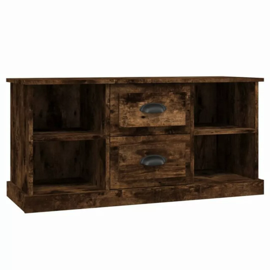 furnicato TV-Schrank Räuchereiche 99,5x35,5x48 cm Holzwerkstoff günstig online kaufen