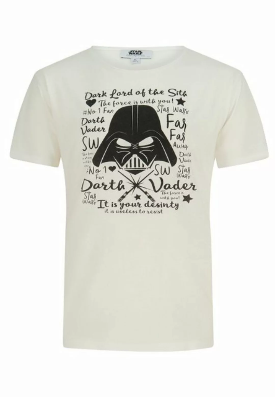 ONOMATO! T-Shirt Star Wars Darth Vader Herren T-Shirt Kurzarm-Shirt günstig online kaufen