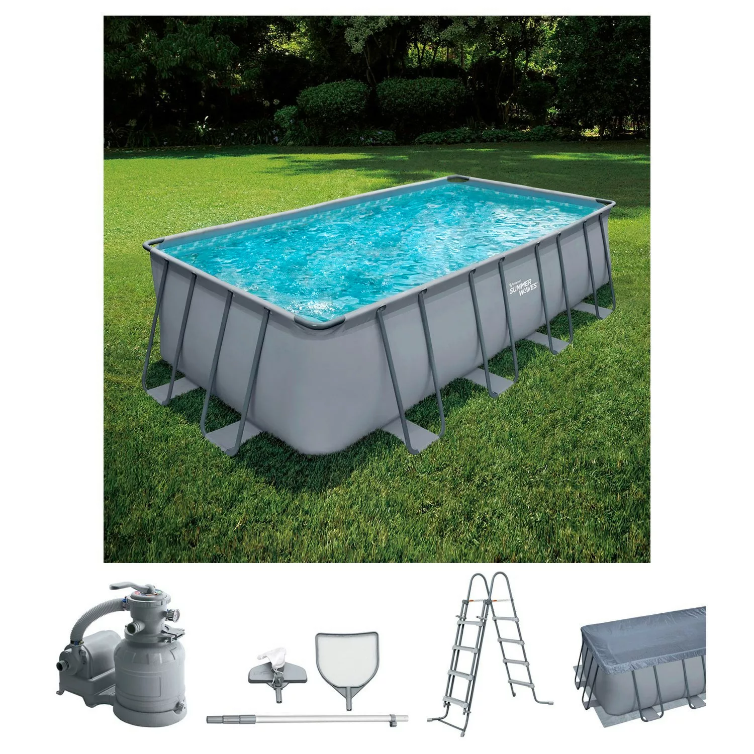 SummerWaves Framepool "Elite", (Set, 6 tlg.), BxLxH: 274x549x132 cm günstig online kaufen