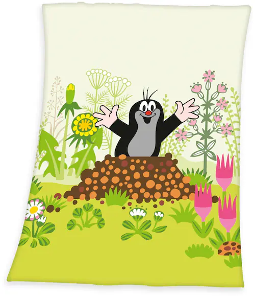 Babydecke »Der kleine Maulwurf«, mit süßem Motiv, Kuscheldecke günstig online kaufen