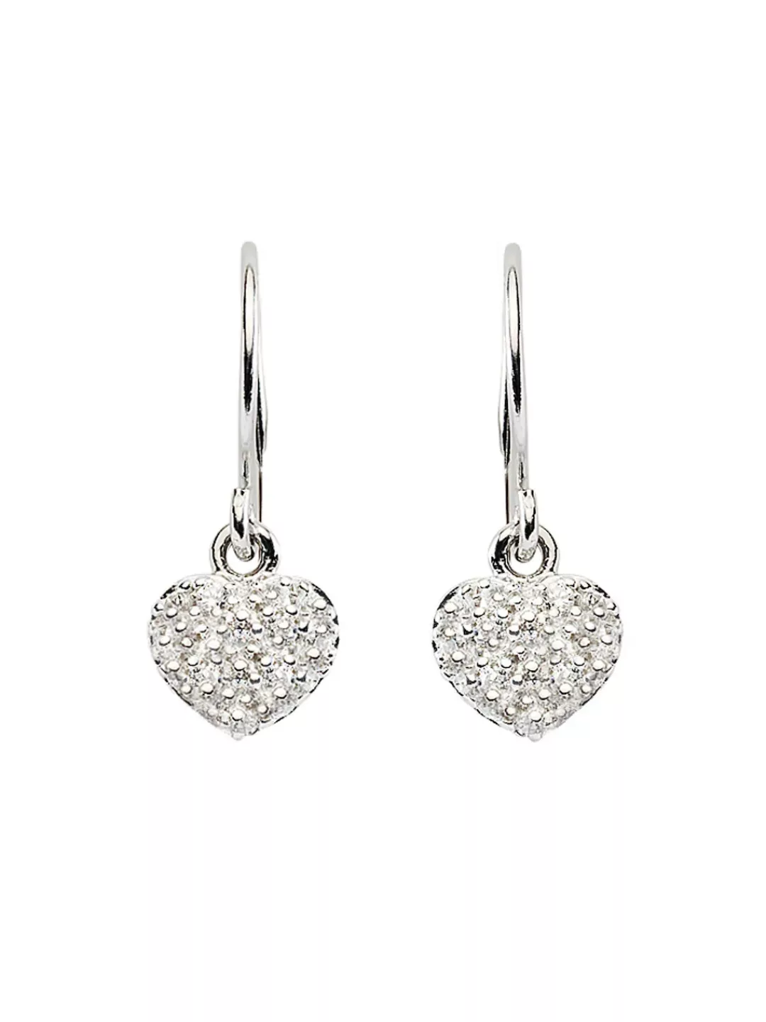 Adelia´s Paar Ohrhänger "925 Silber Ohrringe Ohrhänger Herz", mit Zirkonia günstig online kaufen