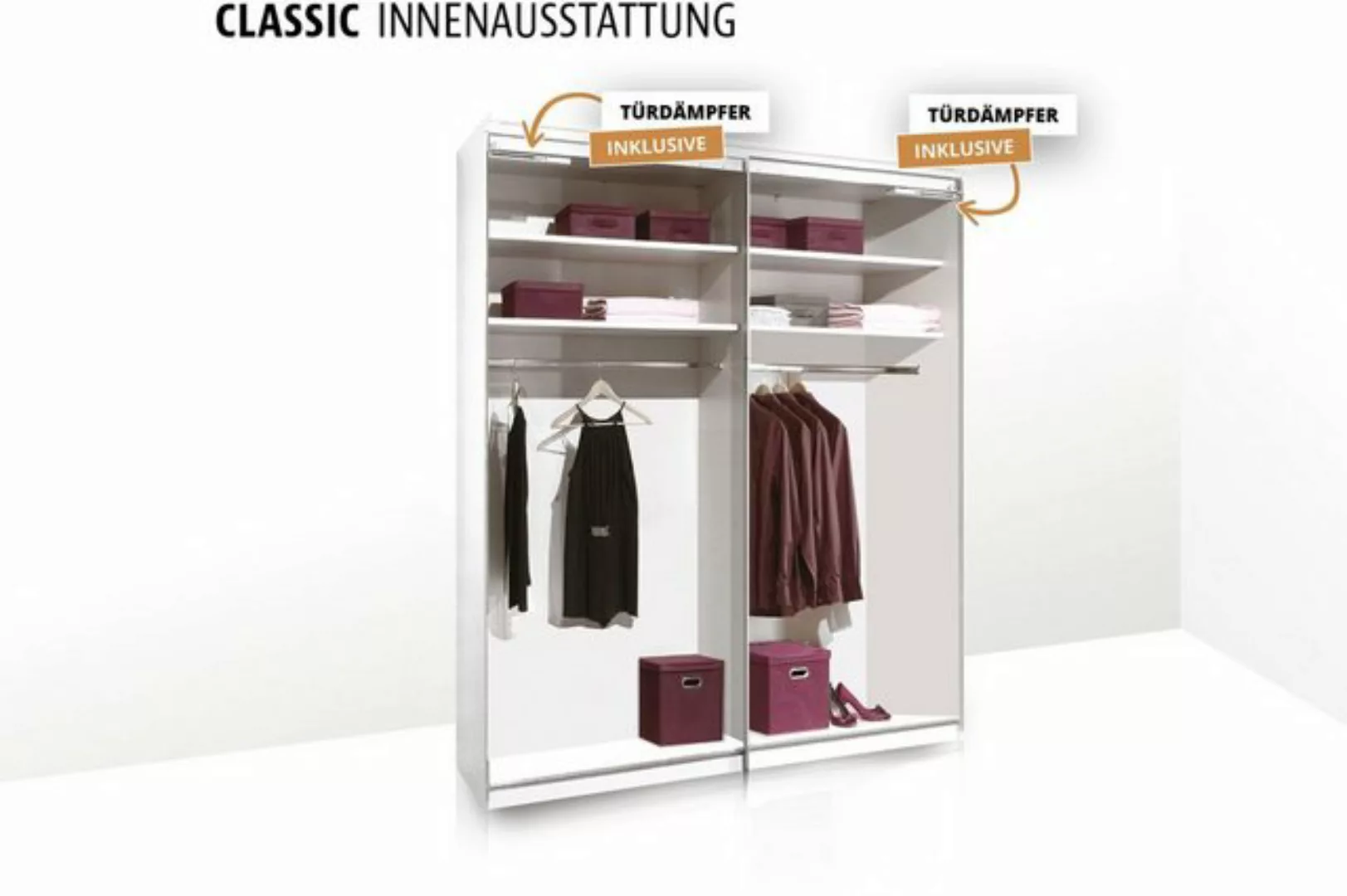 STAUD Schwebetürenschrank Includo Glas, Made in Germany günstig online kaufen