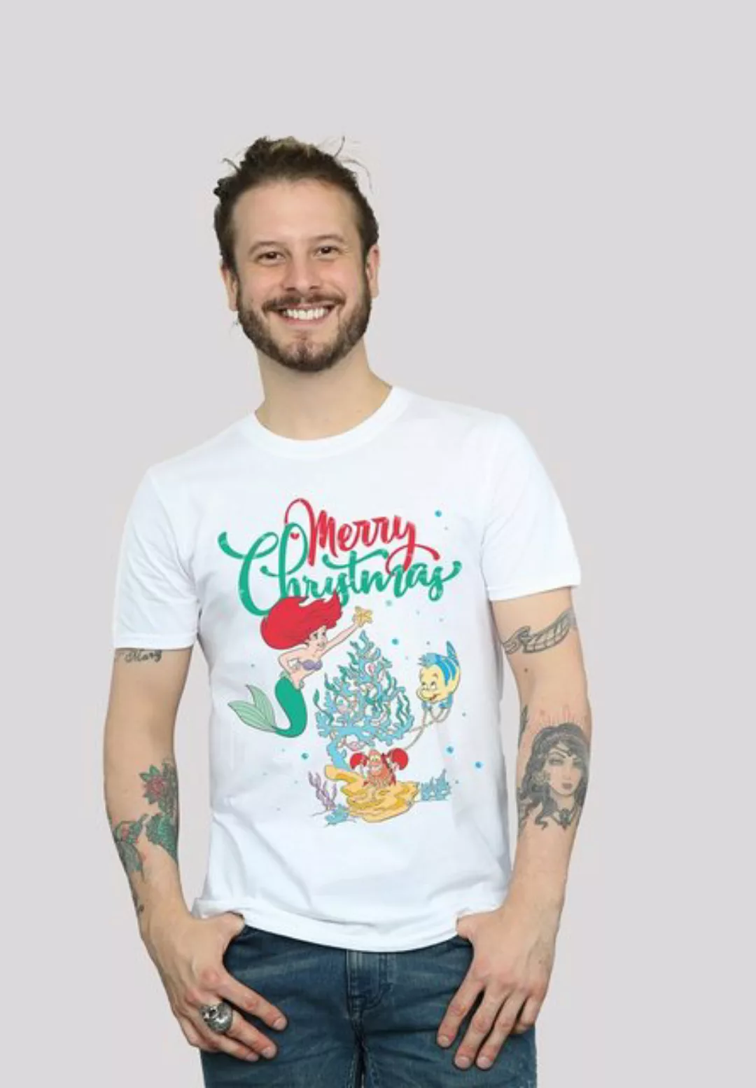 F4NT4STIC T-Shirt Arielle die Meerjungfrau Weihnachten Print günstig online kaufen