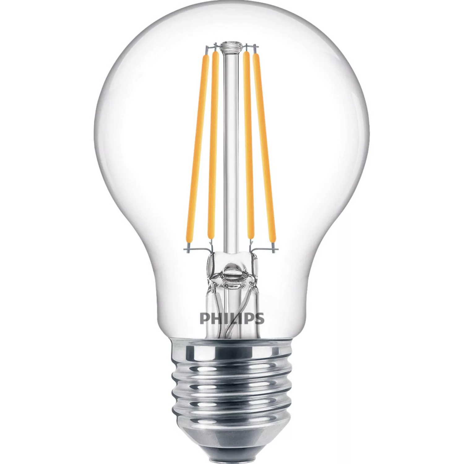 Philips LED-Leuchtmittel E27 Glühlampenform 7 W 806 lm 10,6 x 6 cm (H x Ø) günstig online kaufen