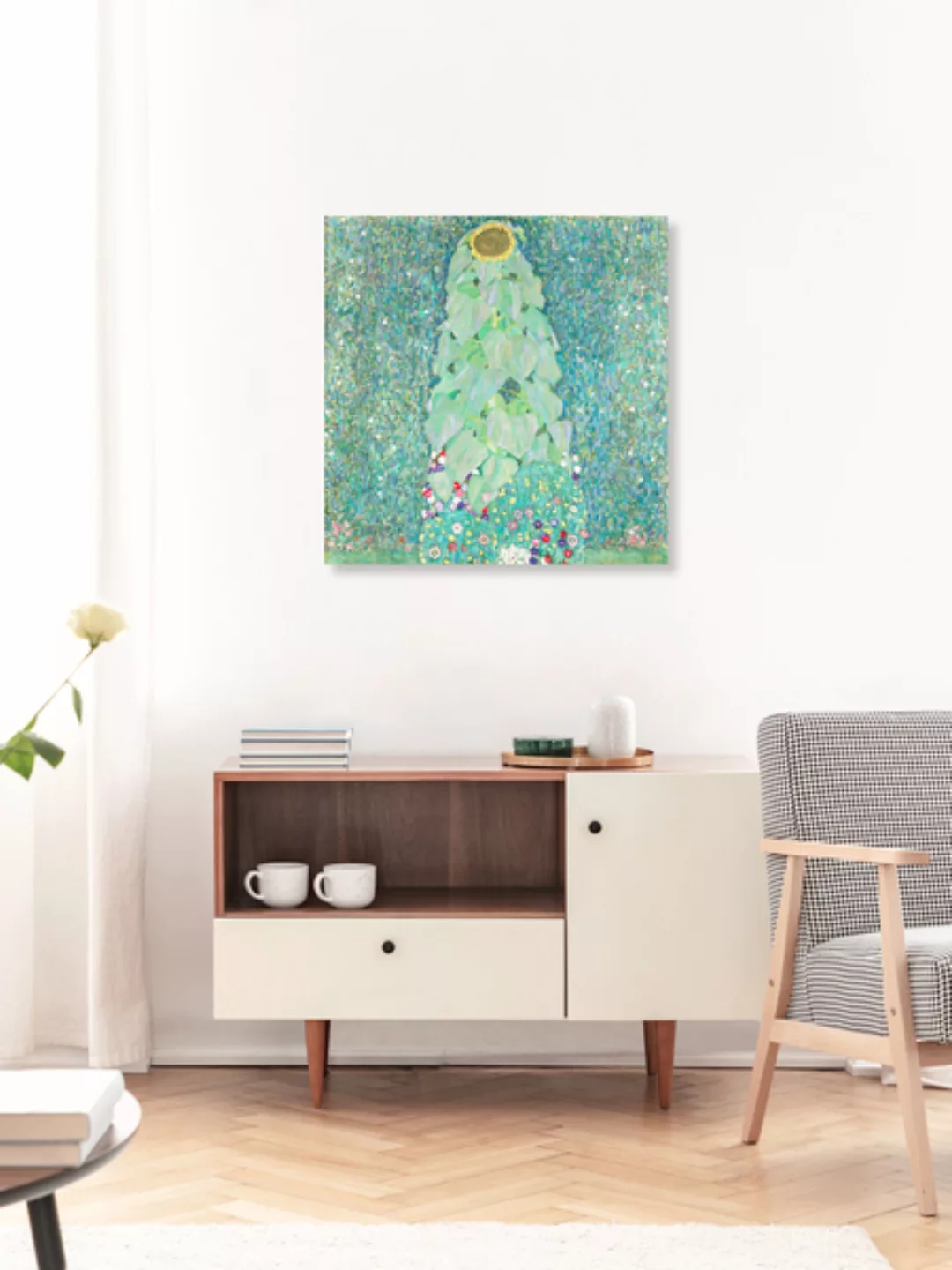Poster / Leinwandbild - Gustav Klimt: Sonneblume günstig online kaufen