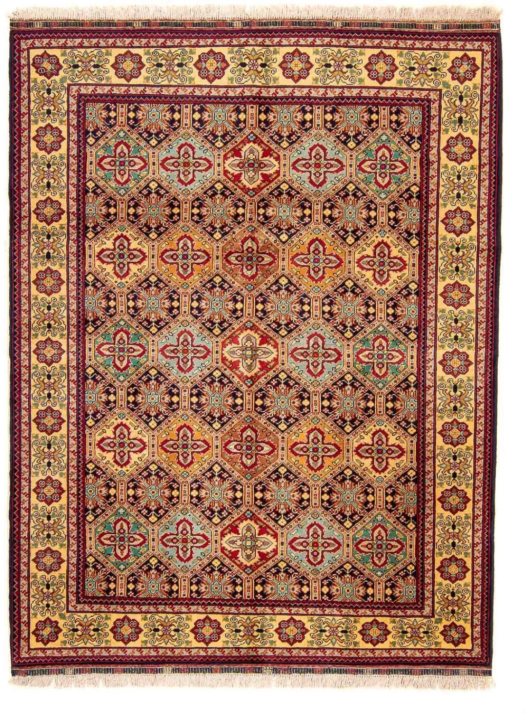 morgenland Orientteppich »Afghan - 199 x 153 cm - mehrfarbig«, rechteckig, günstig online kaufen