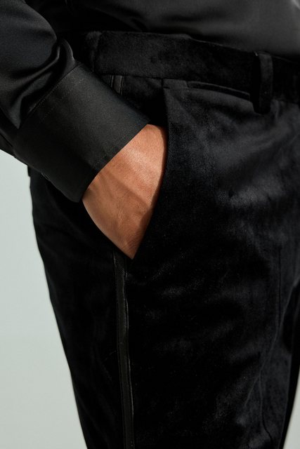 Next Samthose Smokinghose aus Samt (1-tlg) günstig online kaufen